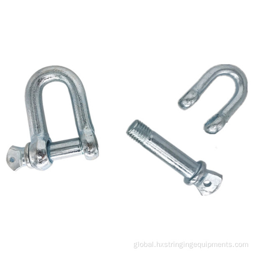 HIGH TENSILE STRENGTH D SHACKLE 20kN Safety Pin Connecting Anchor D Shackle Manufactory